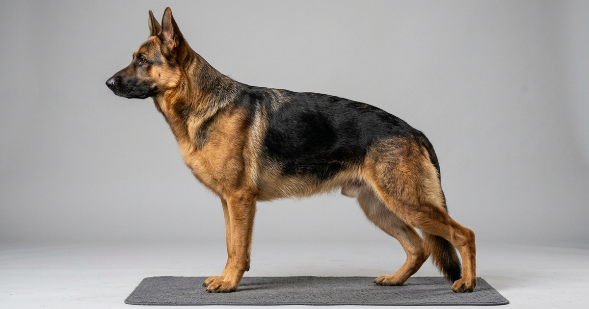 short haired german shepherd